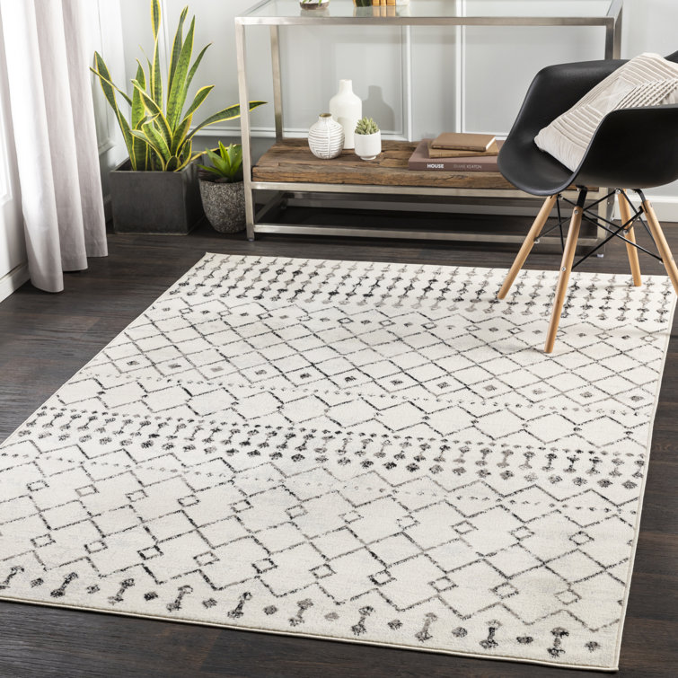 Blue Elephant Malena Black/OffWhite Rug & Reviews Wayfair.co.uk